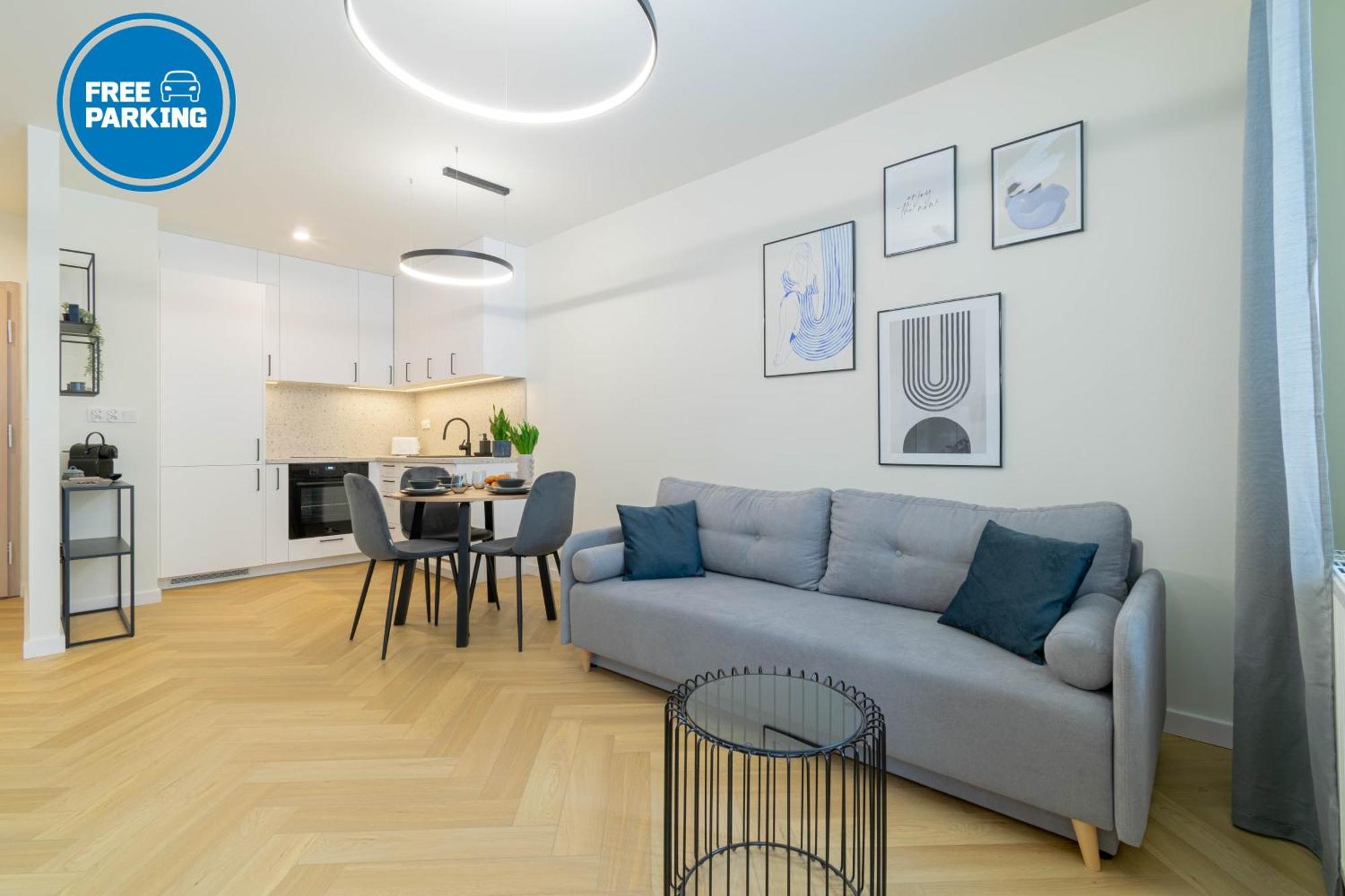 Blue Apartment Ceglana - Free Parking - Self Check-In Kattowitz Exterior foto