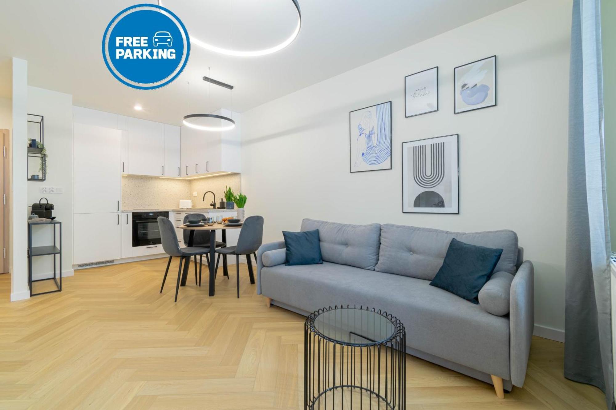 Blue Apartment Ceglana - Free Parking - Self Check-In Kattowitz Exterior foto